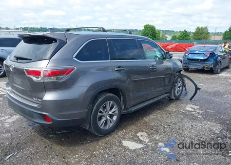 2014 Toyota Highlander Xle V6 из США, поврежденный, VIN 5TDJKRFH6ES006521